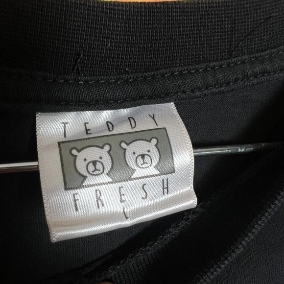 🎉HP🎉Teddy Fresh Two Teds Black/Yellow Long Sleeve T-Shirt Size Large - Picture 5 of 5